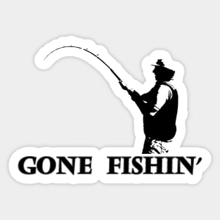 Gone Fishing Sticker